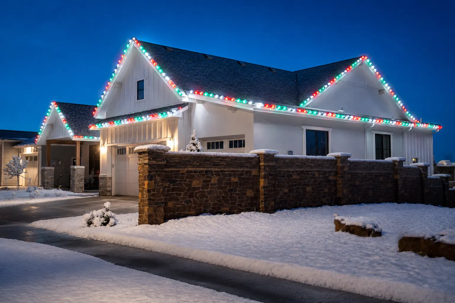 Mountain House Lighting install 1