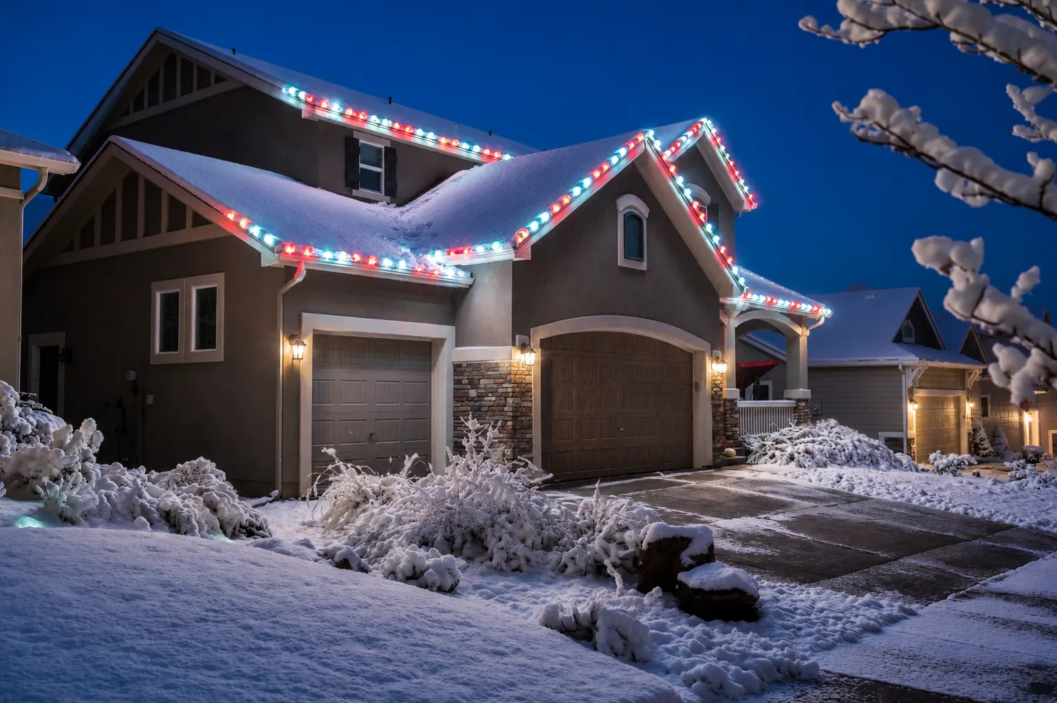 Mountain House Lighting install 3